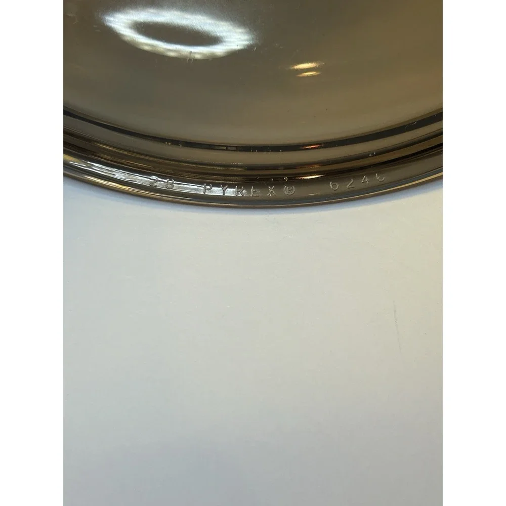 Pyrex 024 2L‎ Vintage Translucent Brown Glass Round Bowl Casserole Dish Lid